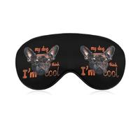My Dog Thinks Im Cool Pet Parent Dog Lover - Divertidas máscaras para dormir suaves con los ojos vendados, bloquea la luz de la cubierta de los ojos
