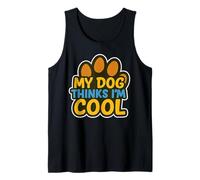 My Dog Thinks In Cool Dog Pata Graffiti Street Art Camiseta sin Mangas