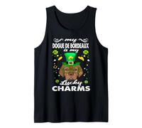 My Dogue de Bordeaux Is My Lucky Charm Dog St Patricks Day Camiseta sin Mangas
