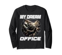 MY Dream Office Soñando con ser piloto de Carreras Fanático del automovilismo Manga Larga