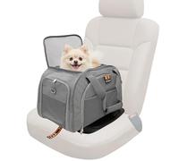 MY DUQUE - Modelo CAR-GO Caja de transporte plegable para perros y gatos | Isofix para una fácil instalación en el coche | Caja de transporte ampliable para perros con acceso delantero y trasero