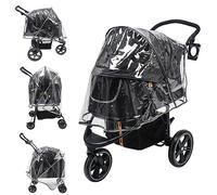 MY DUQUE - UNIVERSAL RAIN COVER XL, protección ante todo tipo de inclemencias para el cochecito de paseo para perros, cierres de velcro. Diseño de fácil ajuste. Perfecto para el COOPER de My Duque