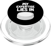 My Expertise Lies in Plates - Soporte redondo para alimentos PopSockets PopGrip para MagSafe