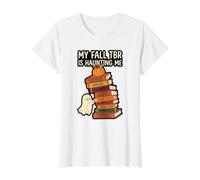 My Fall Tbr es un Entusiasta de los Amantes de los Libros de Historias espeluznantes Camiseta gráfica económica, Mujer, Blanco, L