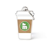 My Family Placa de Identificación personalizado para perro Made in Italy, Café, Placa de identificación de Perro Grabada Gratis Aluminio, Metal esmaltado a mano, Colección Food