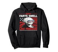 My Farts Smell Like Freedom 4th of July George Washington Sudadera con Capucha