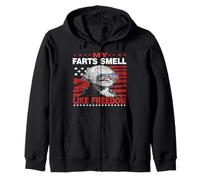 My Farts Smell Like Freedom 4th of July George Washington Sudadera con Capucha