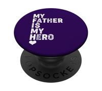 My Father Is My Hero Mps Awareness Day Camiseta PopSockets PopGrip Adhesivo