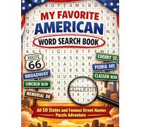My Favorite American Word Search Book: All 50 States and Famous Street Names Puzzle Adventure