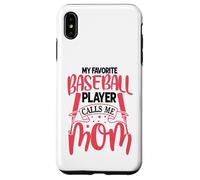 My Favorite Baseball Player Calls Me Mom | Batter Hitter Carcasa para iPhone XS MAX