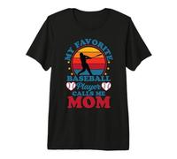 My Favorite Baseball Player Calls Me Mom Camiseta Premium