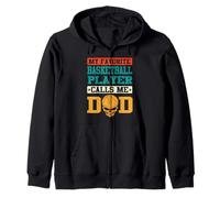 My Favorite Basketball Player Calls Me Dad Funny Fathers Day Sudadera con Capucha