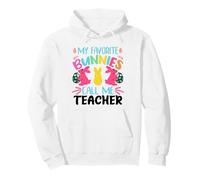 My Favorite Bunnies Call Me Teacher Classroom Bunny Sudadera con Capucha