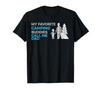 My Favorite Camping Buddies Call Me Dad Outdoor Minimalista Camiseta