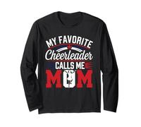 My Favorite Cheerleader Call Me Mom Cheerleading Día de la Madre Manga Larga