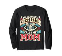 My Favorite Cheerleader Call Me Mom Cheerleading Día de la Madre Manga Larga