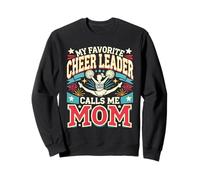 My Favorite Cheerleader Call Me Mom Cheerleading Día de la Madre Sudadera