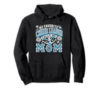 My Favorite Cheerleader Call Me Mom Cheerleading Día de la Madre Sudadera con Capucha