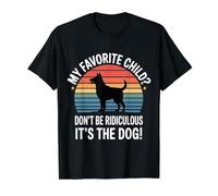 My Favorite Child Don't Be Ridiculous It's The Dog - Camiseta gráfica económica, Hombre, Negro, XL