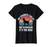 My Favorite Child Don't Be Ridiculous It's The Dog - Camiseta gráfica económica, Mujer, Negro, XL