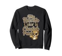 My Favorite Color is Cheetah Print Sassy Leopard Animal Sudadera