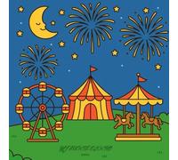 My Favorite Coloring Book: Cute Park, Playground & Amusement Scenes for Kids Ages 3-7
