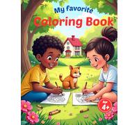 My favorite coloring book from 4 years: 50 cute animal motifs to color in: Large, simple coloring pictures | Promotes creativity, concentrat