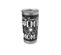 My Favorite EMT Calls Me Mom Mother’s Day EMS Paramedic Mom Vaso térmico de acero inoxidable de doble pared