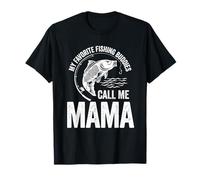 My Favorite Fishing Buddy Call Me Mama Fish Día de la Madre Camiseta