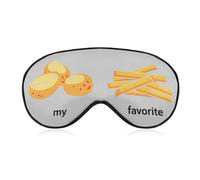 My Favorite Food - Antifaz para dormir con papas fritas y patatas fritas, suave, bloquea la luz