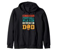 My Favorite Football Player Calls Me Dad Funny Fathers Day Sudadera con Capucha