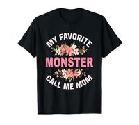 My Favorite Monster Call Me Mom Madre Madre e Hijo Mamá Camiseta