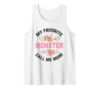 My Favorite Monster Call Me Mom Madre Madre e Hijo Mamá Camiseta sin Mangas