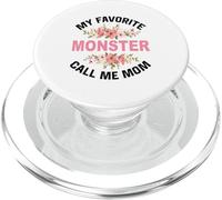 My Favorite Monster Call Me Mom Madre Madre e Hijo Mamá PopSockets PopGrip para MagSafe