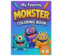 My Favorite Monster Coloring Book for Ages 4-8 (My Favorite Adventure Coloring Books)