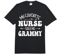 My Favorite Nurse Call Me Grammy Cute Grammy Mothers Day Comfort Colors Adult Heavyweight T-Shirt