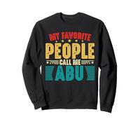 My Favorite People Call Me Abu Vintage Divertido Día del Padre Papá Sudadera