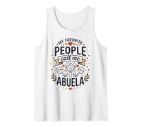 My Favorite People Call Me Abuela Hispanic Grandma Quote Camiseta sin Mangas