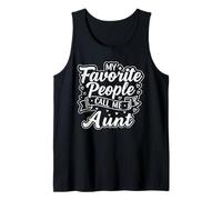My Favorite People Call Me Aunt Women Grandma Mothers Day Camiseta sin Mangas