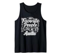 My Favorite People Call Me Auntie Women Grandma Mothers Day Camiseta sin Mangas