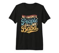 My Favorite People Call Me Baba Retro Vintage Sunset Padre Camiseta Premium