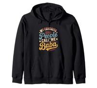 My Favorite People Call Me Baba Retro Vintage Sunset Padre Sudadera con Capucha