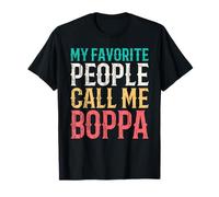 My Favorite People Call Me Boppa Fathers Day Funny Vintage Camiseta