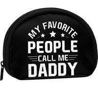 My Favorite People Call Me Dad Mujeres y niñas Cute Fashion Monedero Monedero Bolsa Change Pouch Key Holder