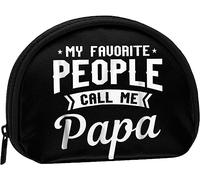 My Favorite People Call Me Dad Mujeres y niñas Cute Fashion Monedero Monedero Bolsa Change Pouch Key Holder