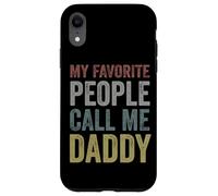 My Favorite People Call Me Daddy - Cool Retro Father's Day Carcasa para iPhone XR