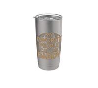 My Favorite People Call Me Daddy Vaso térmico de acero inoxidable de doble pared
