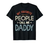 My Favorite People Call Me Daddy Vintage Día del Padre Camiseta
