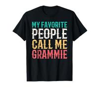 My Favorite People Call Me Grammie Mothers Day Funny Vintage Camiseta