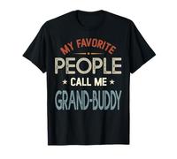 My Favorite People Call Me Grand-Buddy Vintage Día del Padre Camiseta